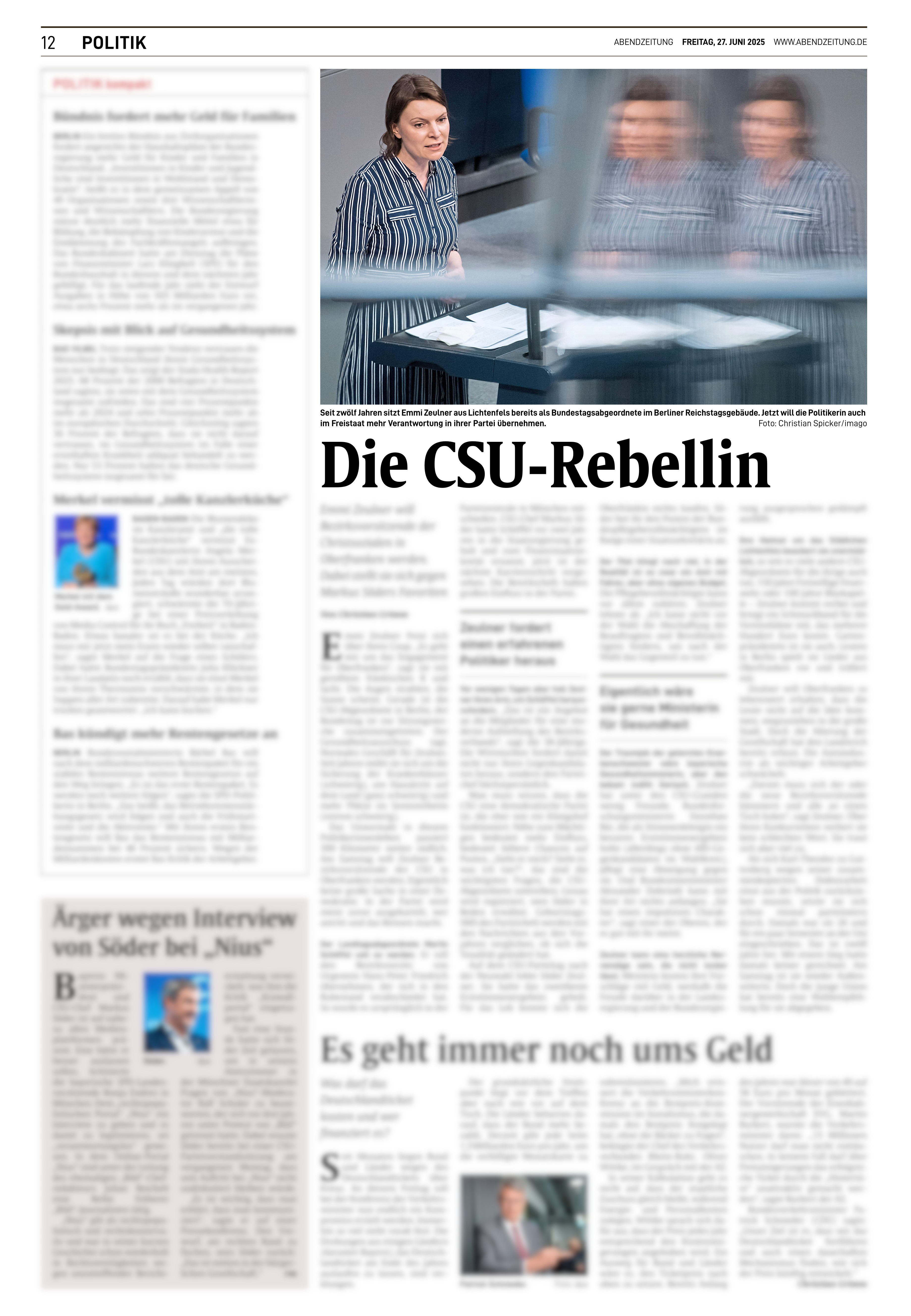 06.2025 Münchener Abendzeitung